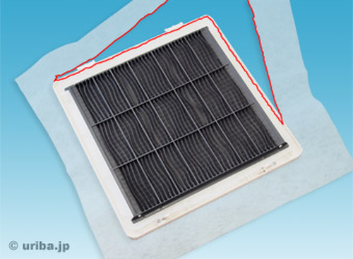 エアコンの内側に装着4